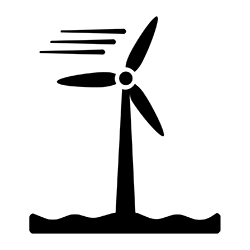 Offshore wind icon