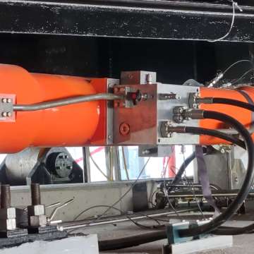 Swing bridge span drive engineered hydraulic cylinder with integrated valve manifold